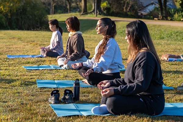 Early Morning Yoga in Asuka