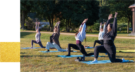 Yoga for mind and body in Asuka