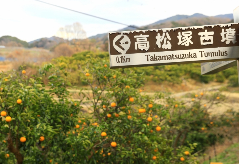 Takamatsuzuka area in the National Asuka Historical Park